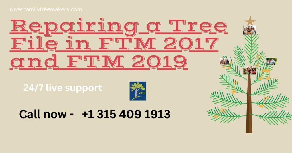 Repairing a Tree File in FTM 2017 and FTM 2019