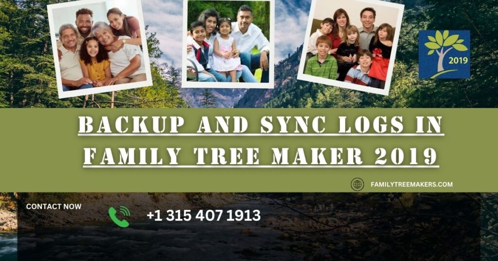 Backup and Sync Logs in Family Tree Maker 2019