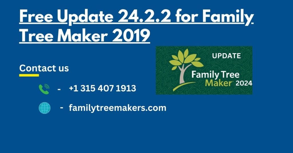 Family Tree Maker 2019 Update 24.2.2