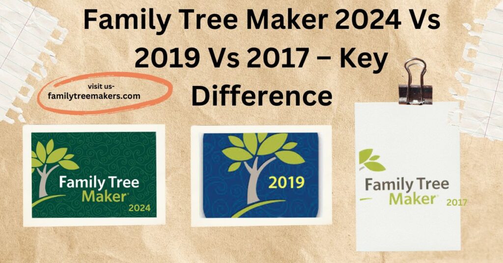 Family Tree Maker 2024 Vs 2019 Vs 2017