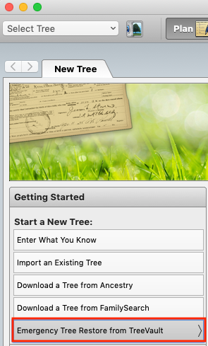 TreeVault's Emergency Tree Restore